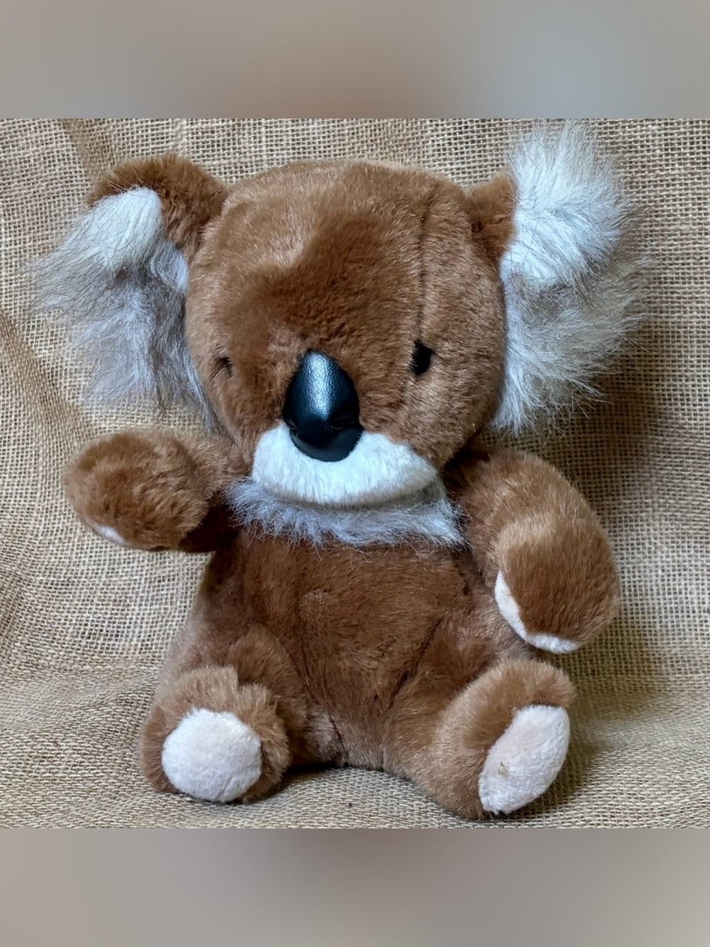 Vintage Polar Puff Brown Koala Bear Stuffed Animal Plush Toy 1985 Nostalgia Cute